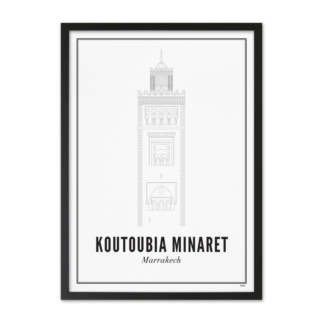Affiches de  Marrakech - Mosquée Koutoubia | WIJCK.